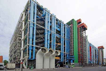 Centre Pompidou à Beaubourg.